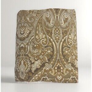 Pottery Barn F/Q MACKENNA TAUPE NEUTRAL Tan Beige Paisley Duvet Cover Full Queen